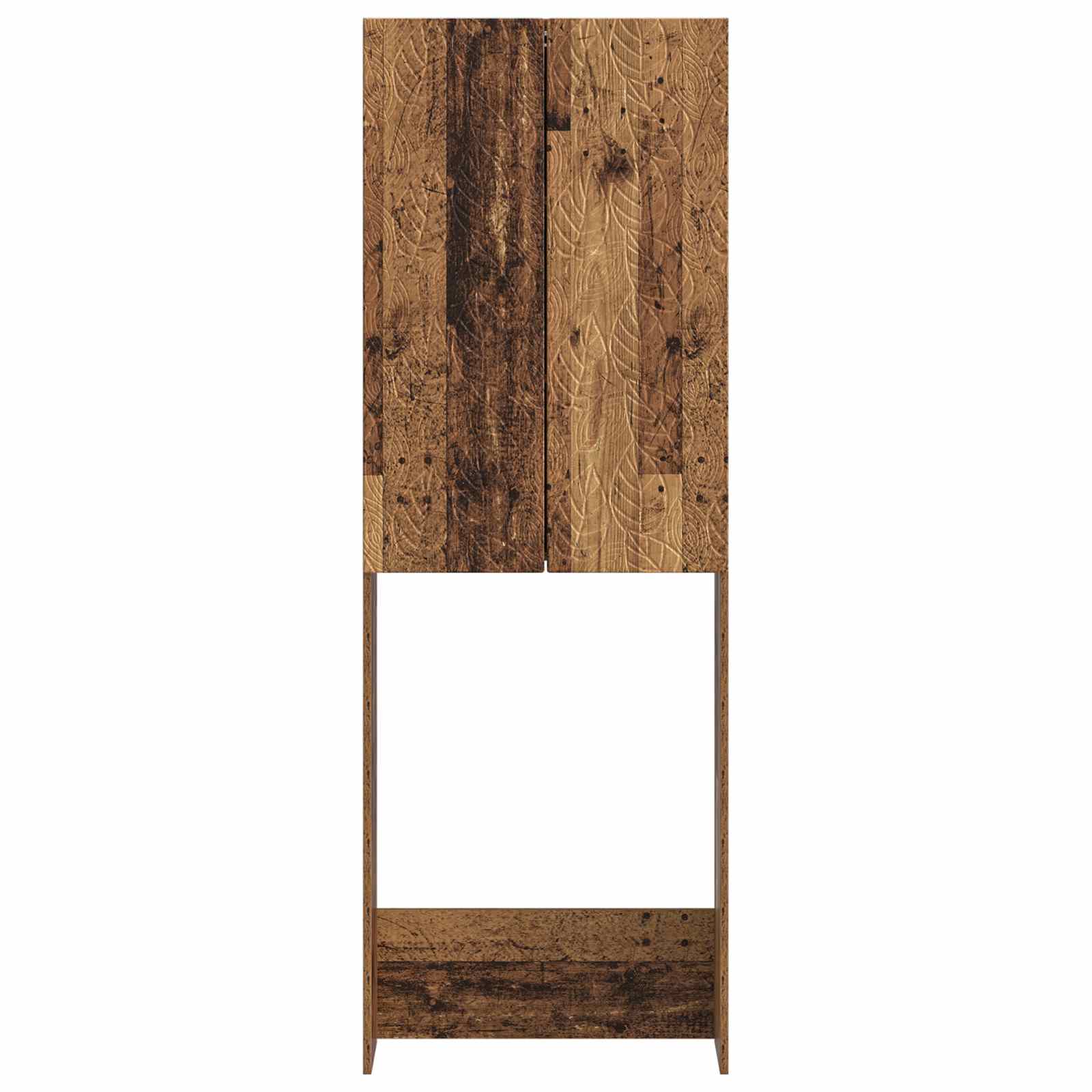 vidaXL Szafka toaletowa DELFT Stare drewno 66 x 25,5 x 190 cm