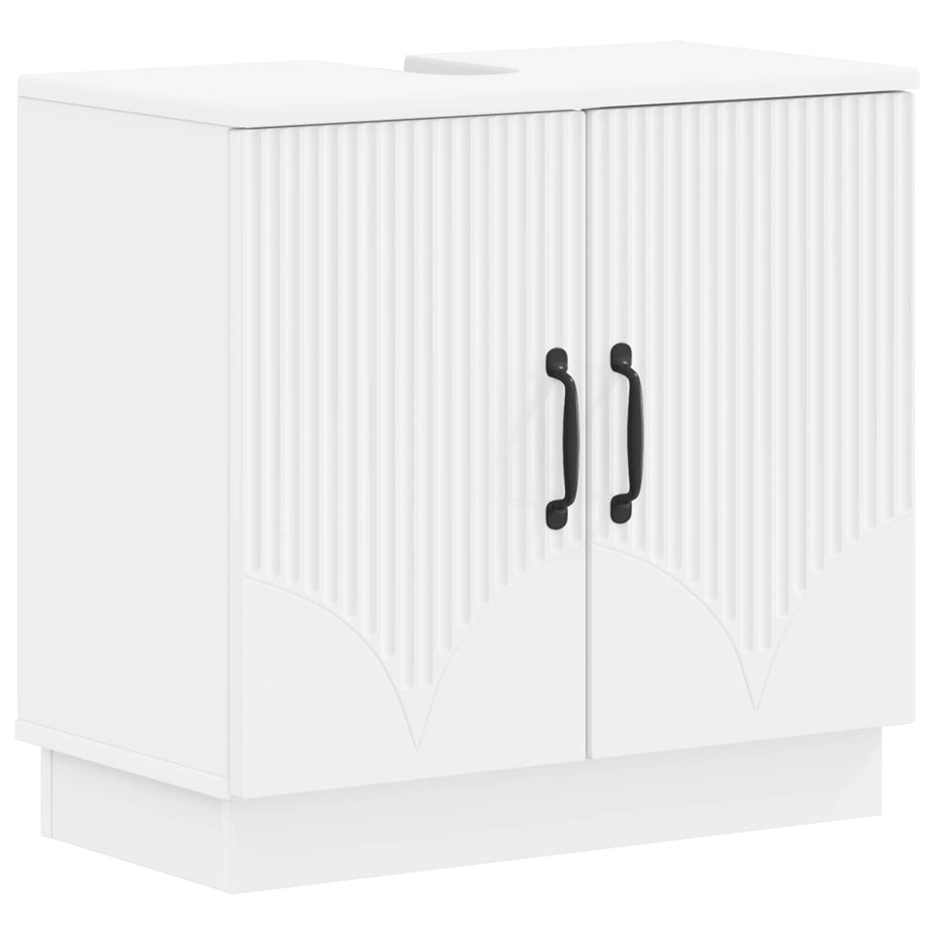 vidaXL Szafka pod umywalkę HOORN Biały 59,5 x 31,5 x 56 cm