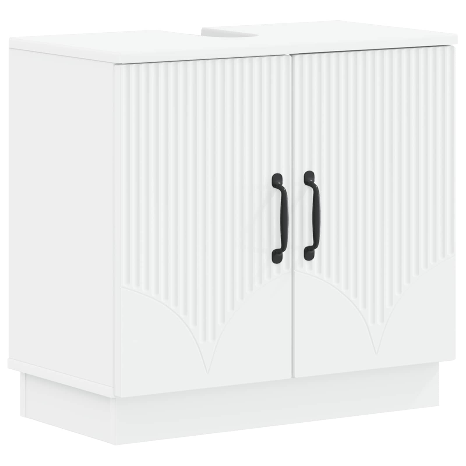 vidaXL Szafka pod umywalkę HOORN Biały 59,5 x 31,5 x 56 cm