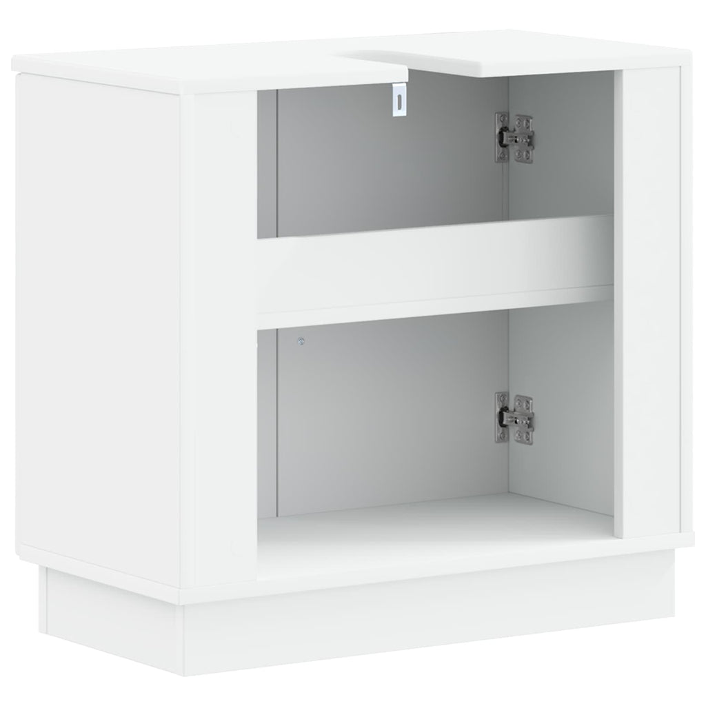vidaXL Szafka pod umywalkę HOORN Biały 59,5 x 31,5 x 56 cm