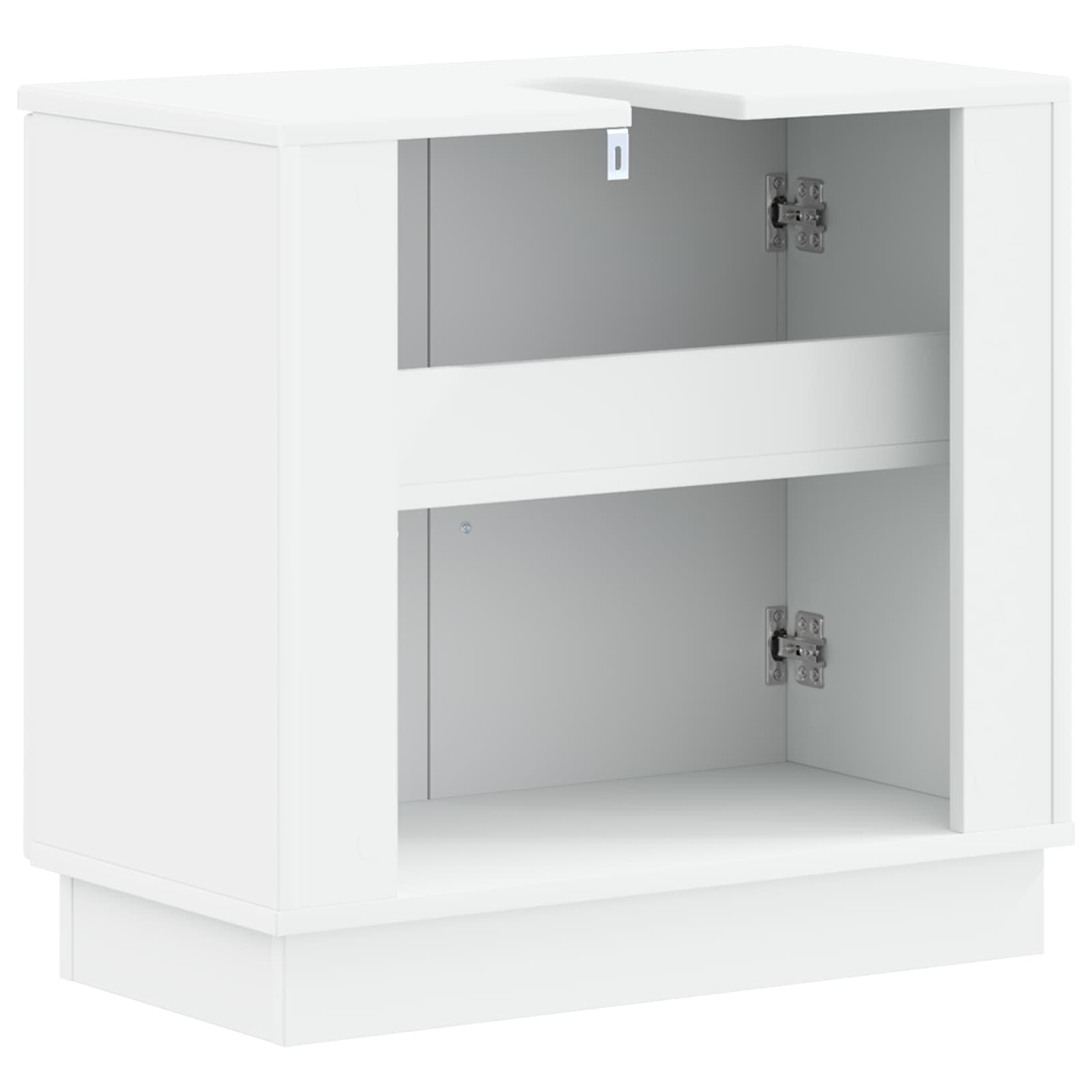 vidaXL Szafka pod umywalkę HOORN Biały 59,5 x 31,5 x 56 cm
