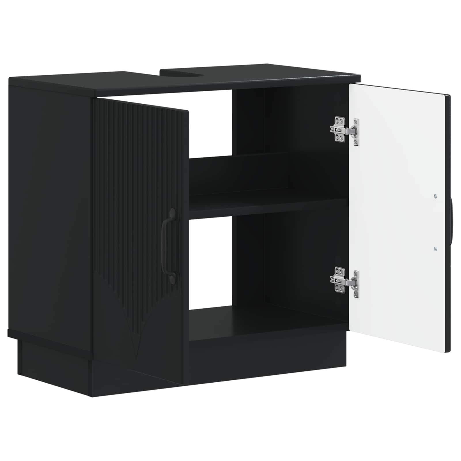 vidaXL Szafka pod umywalkę HOORN Czarny 59,5 x 31,5 x 56 cm
