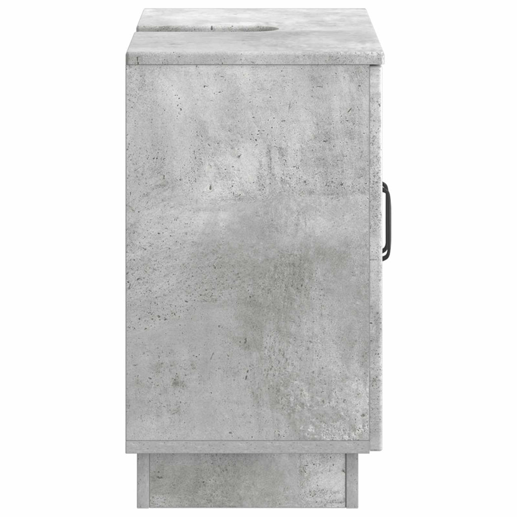 vidaXL Szafka pod umywalkę HOORN Betonowy szary 59,5 x 31,5 x 56 cm
