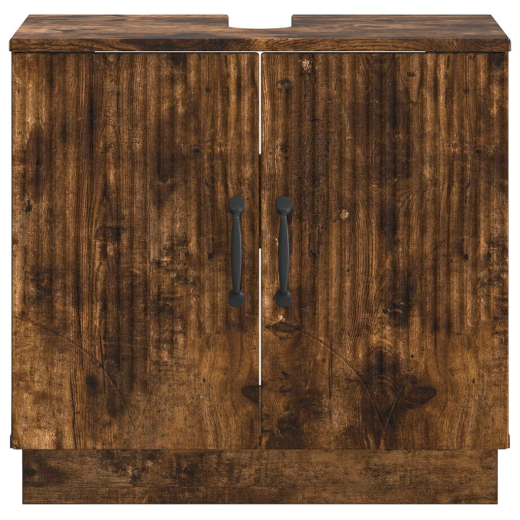 vidaXL Szafka pod umywalkę HOORN Dąb wędzony 59,5 x 31,5 x 56 cm