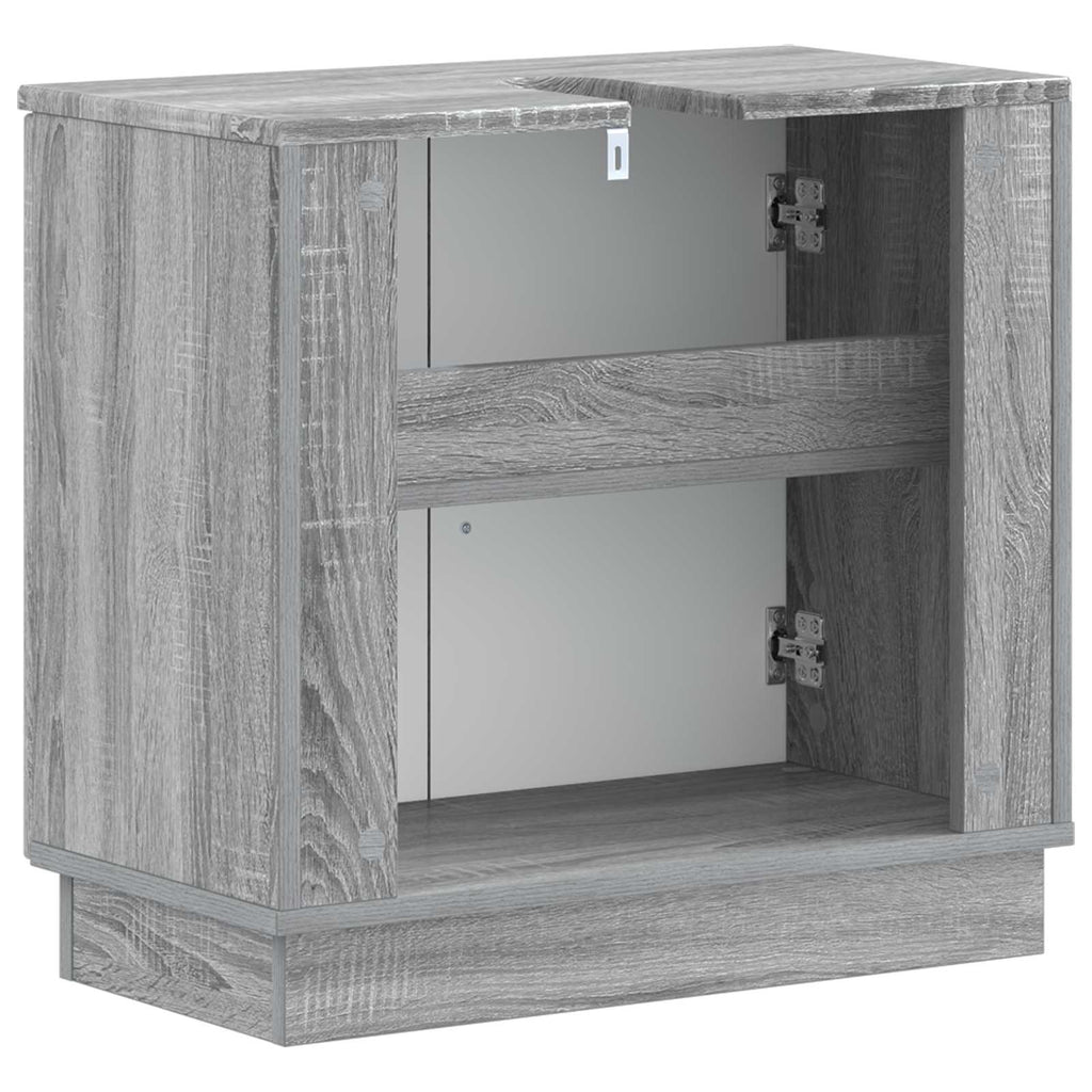vidaXL Szafka pod umywalkę HOORN Szary Sonoma 59,5 x 31,5 x 56 cm