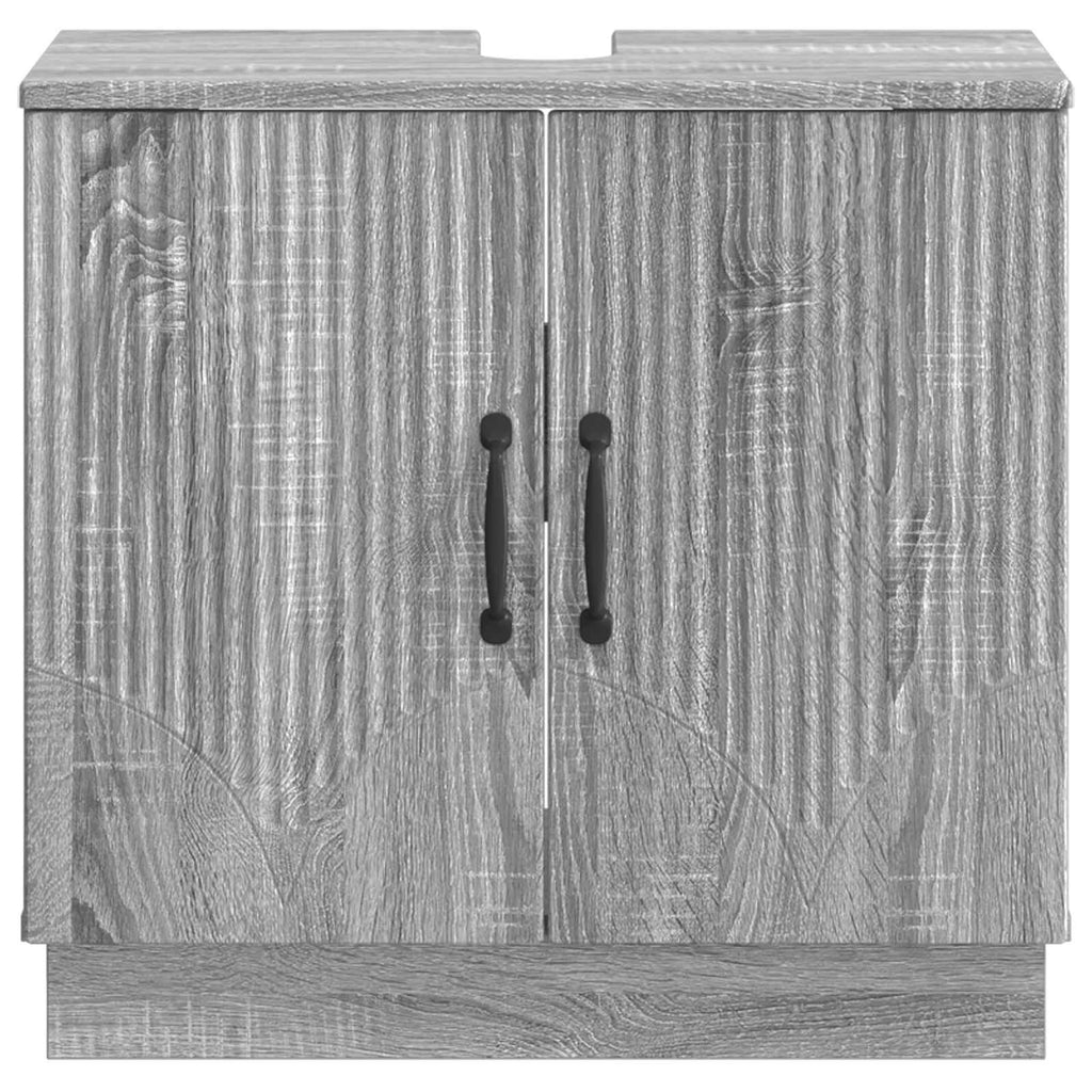 vidaXL Szafka pod umywalkę HOORN Szary Sonoma 59,5 x 31,5 x 56 cm