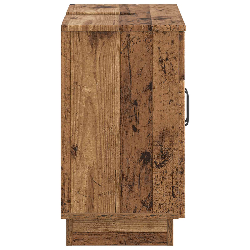 vidaXL Szafka pod umywalkę HOORN Stare drewno 59,5 x 31,5 x 56 cm