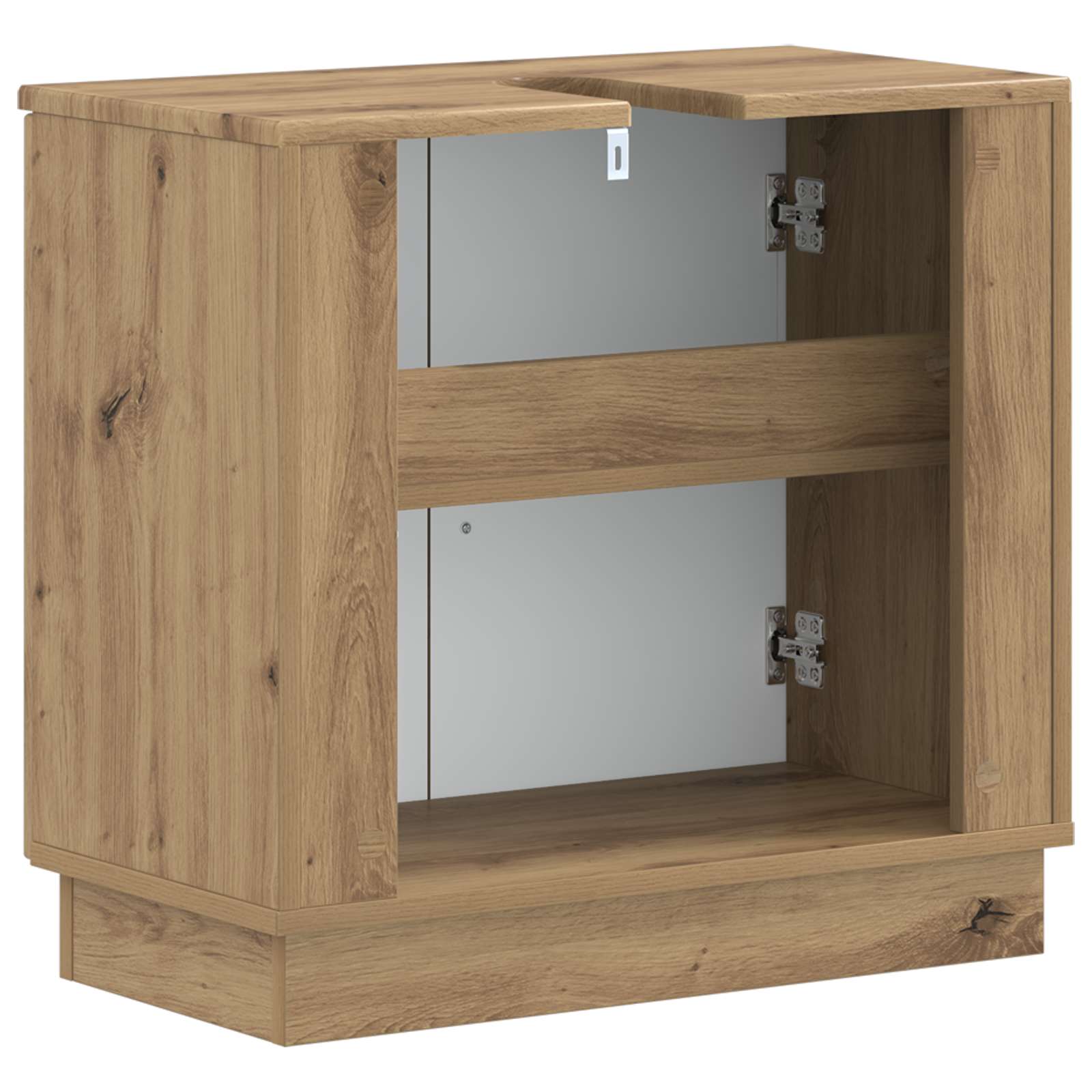 vidaXL Szafka pod umywalkę HOORN Dąb artisan 59,5 x 31,5 x 56 cm