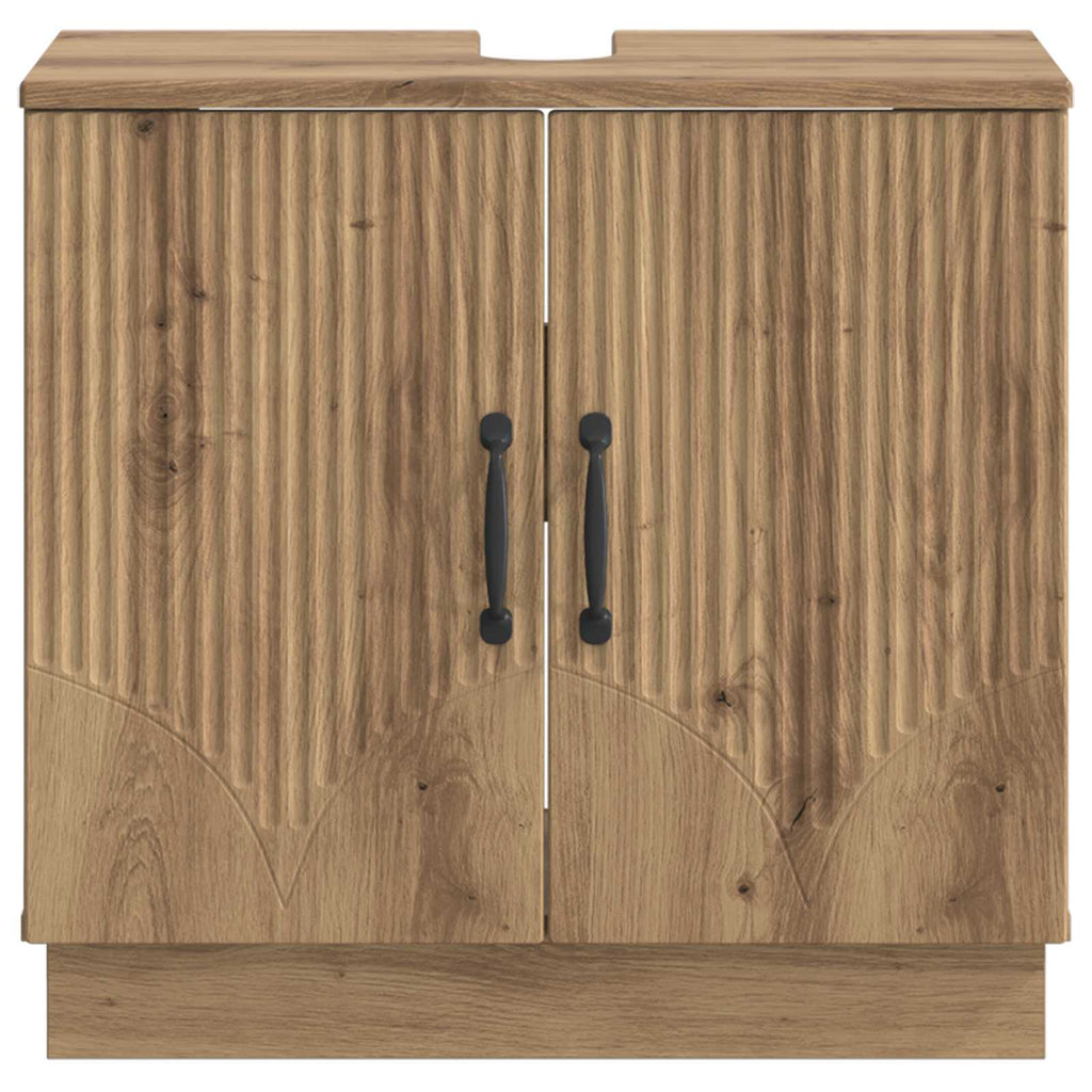 vidaXL Szafka pod umywalkę HOORN Dąb artisan 59,5 x 31,5 x 56 cm