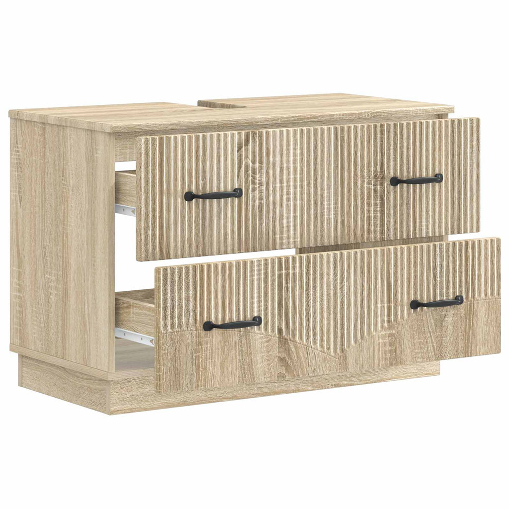 vidaXL Szafka pod umywalkę HOORN dąb Sonoma 82 x 41 x 56 cm