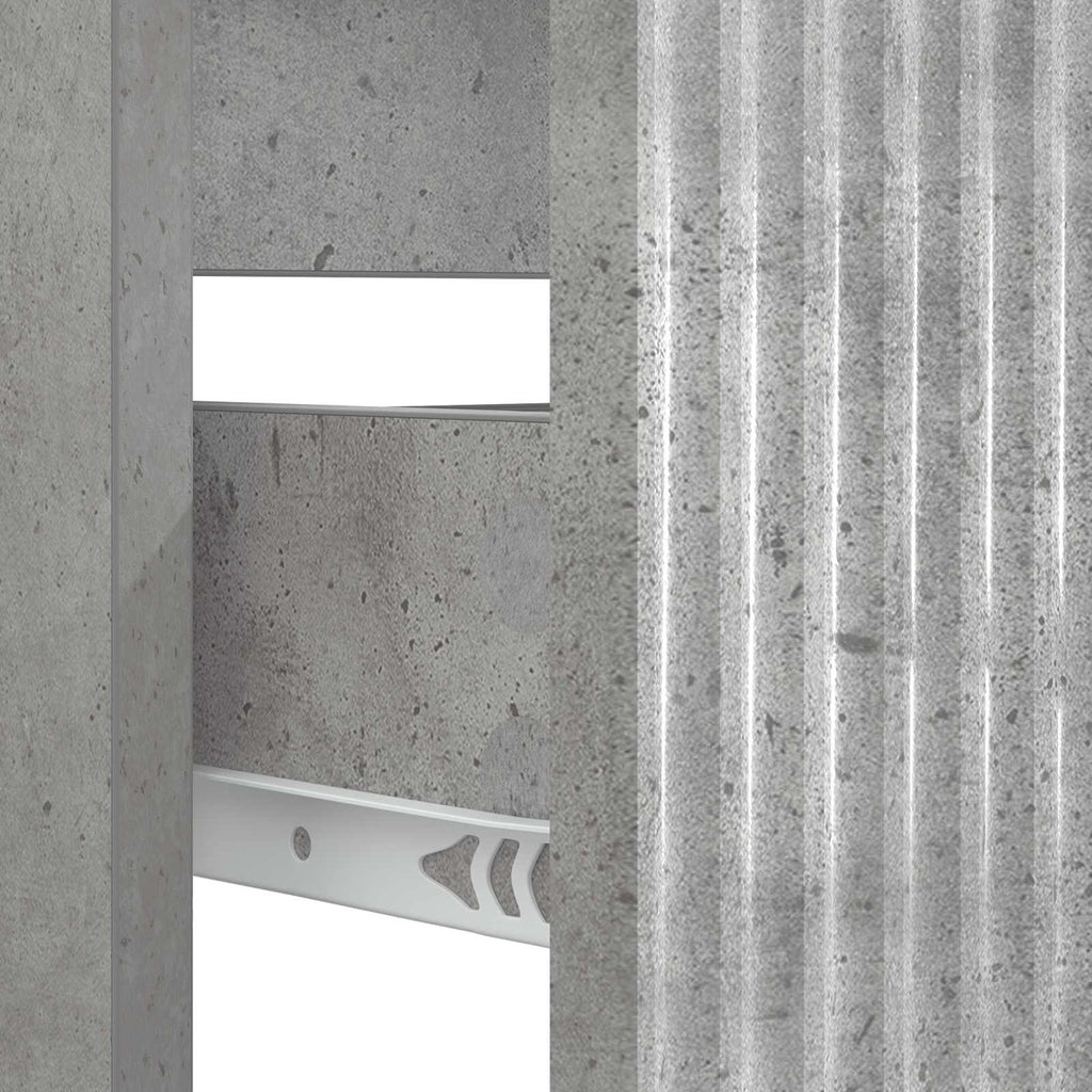 vidaXL Szafka pod umywalkę HOORN Betonowy szary 82 x 41 x 56 cm