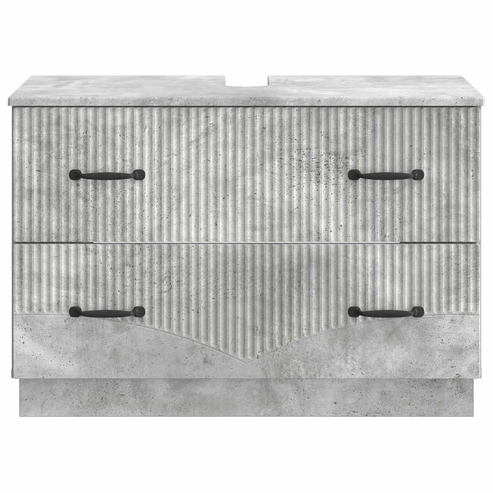 vidaXL Szafka pod umywalkę HOORN Betonowy szary 82 x 41 x 56 cm