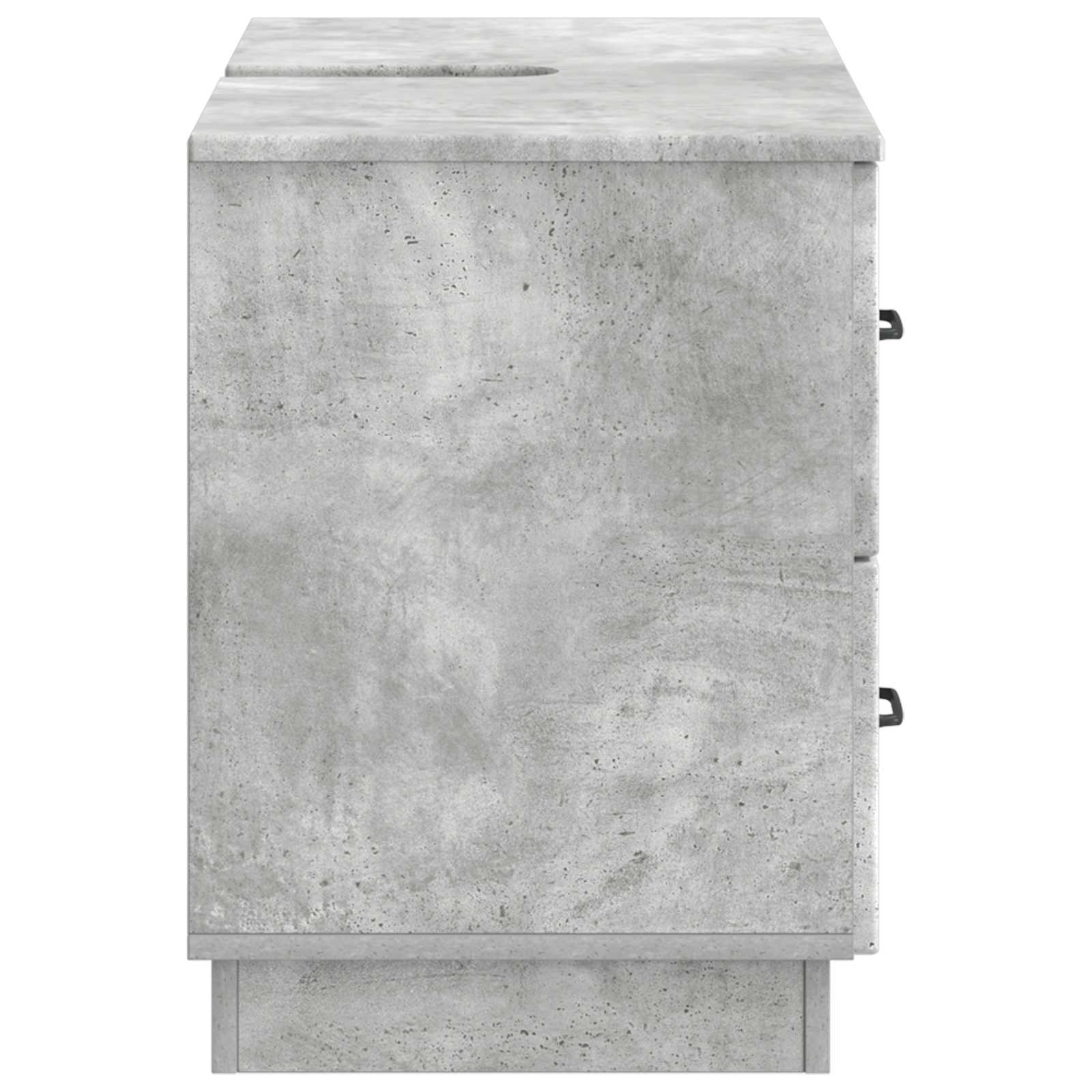 vidaXL Szafka pod umywalkę HOORN Betonowy szary 82 x 41 x 56 cm