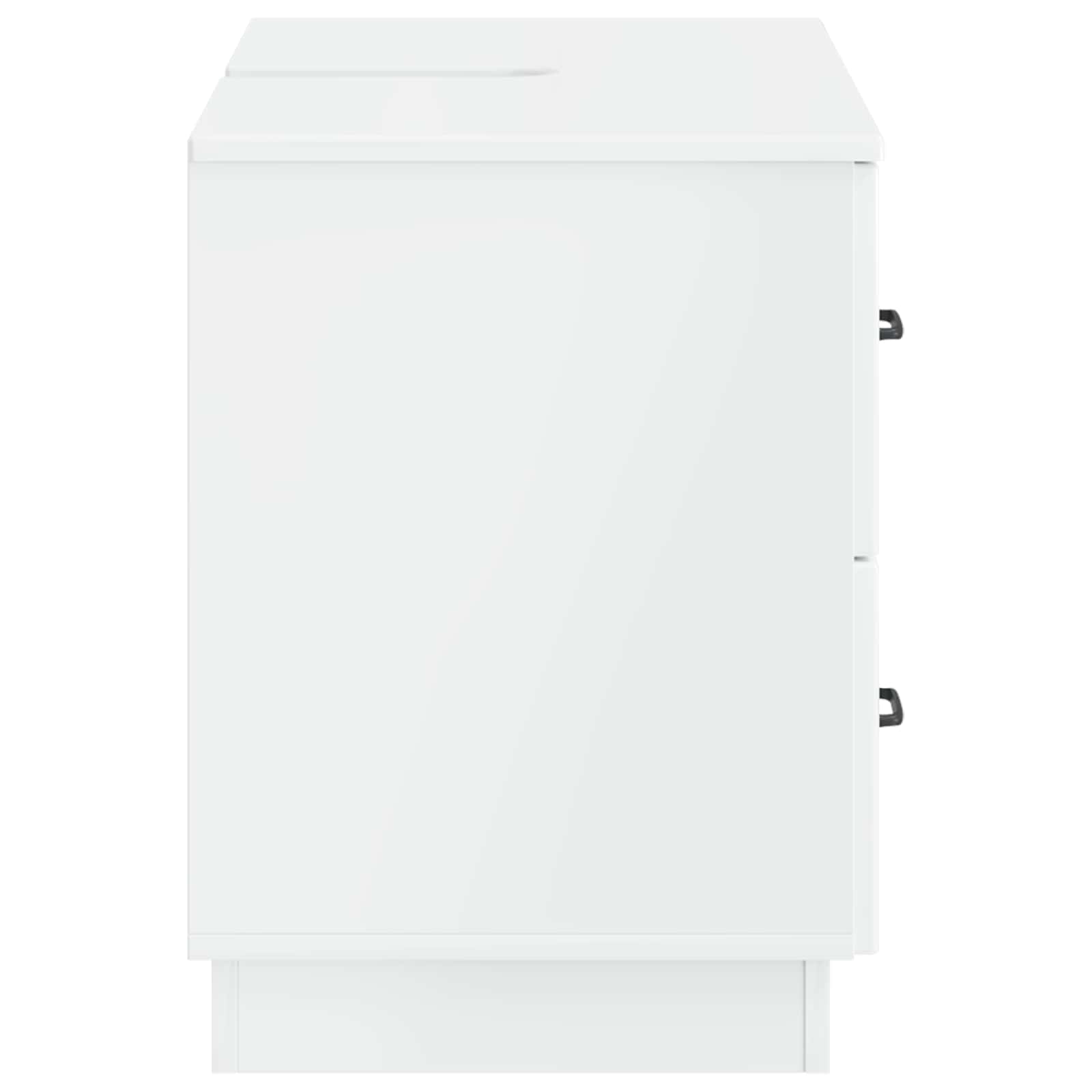 vidaXL Szafka pod umywalkę HOORN Biały wysoki połysk 82 x 41 x 56 cm