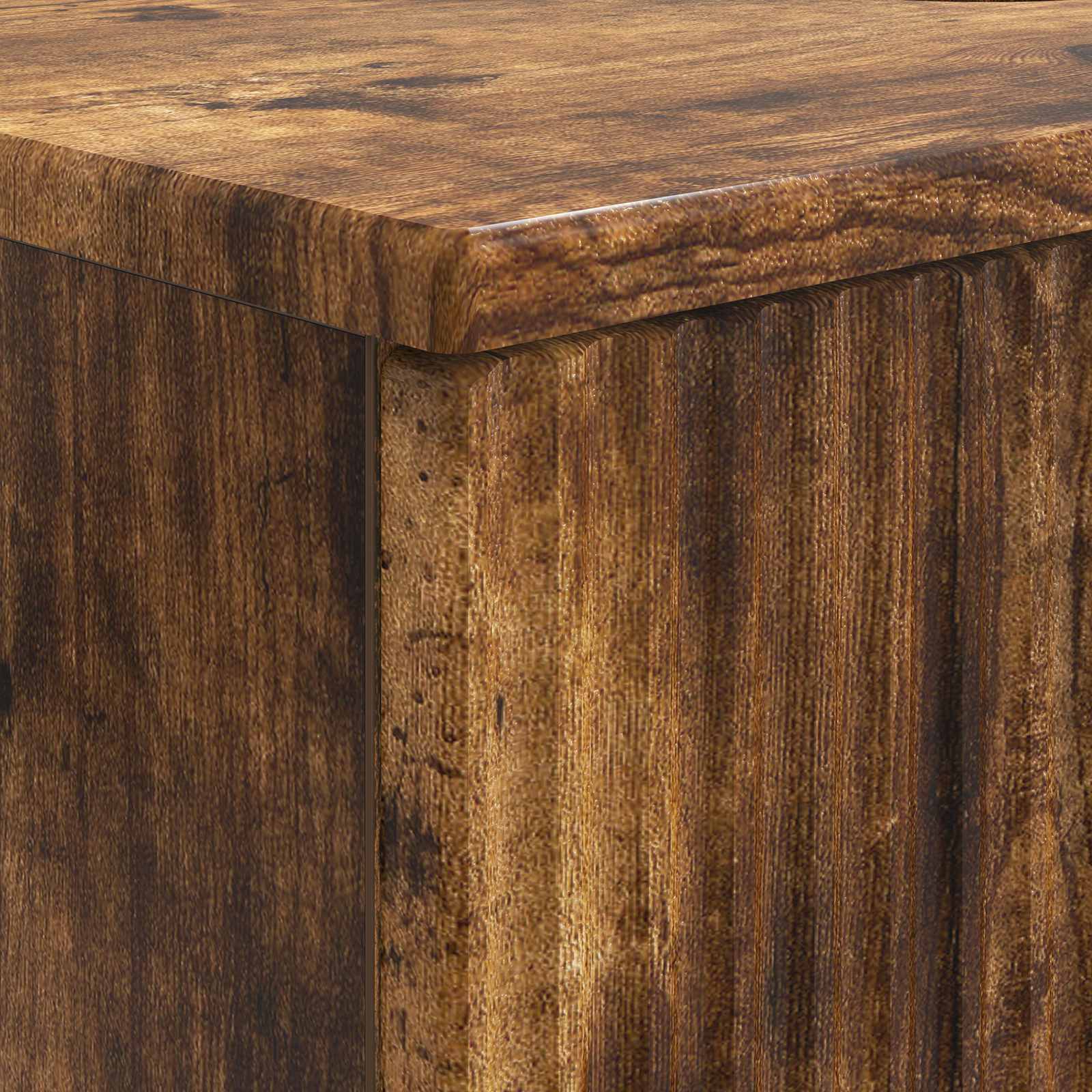 vidaXL Szafka pod umywalkę HOORN Dąb wędzony 82 x 41 x 56 cm