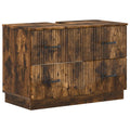 vidaXL Szafka pod umywalkę HOORN Dąb wędzony 82 x 41 x 56 cm