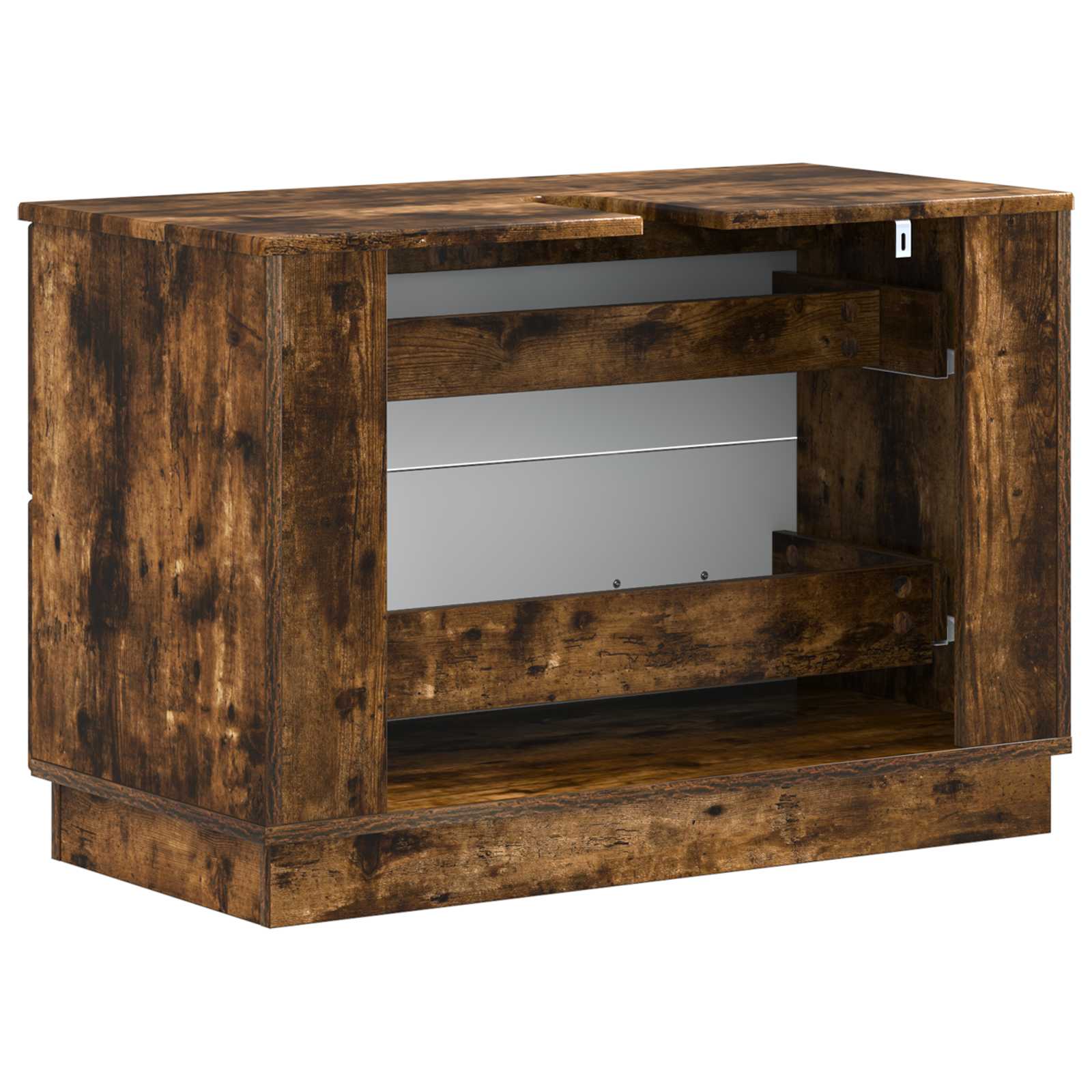 vidaXL Szafka pod umywalkę HOORN Dąb wędzony 82 x 41 x 56 cm