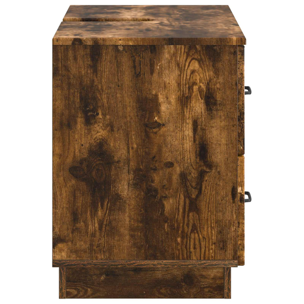 vidaXL Szafka pod umywalkę HOORN Dąb wędzony 82 x 41 x 56 cm