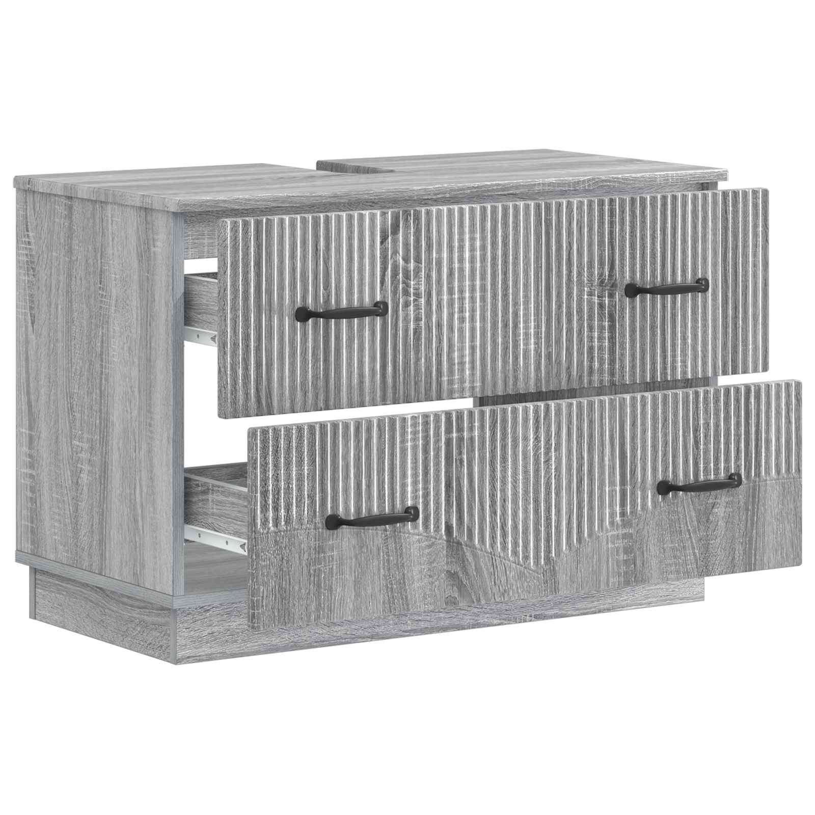 vidaXL Szafka pod umywalkę HOORN Szary Sonoma 82 x 41 x 56 cm