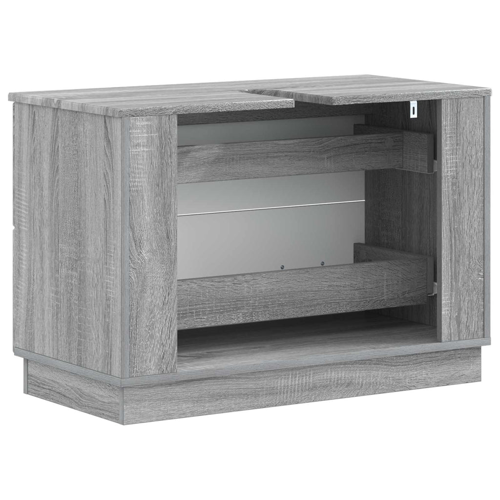 vidaXL Szafka pod umywalkę HOORN Szary Sonoma 82 x 41 x 56 cm