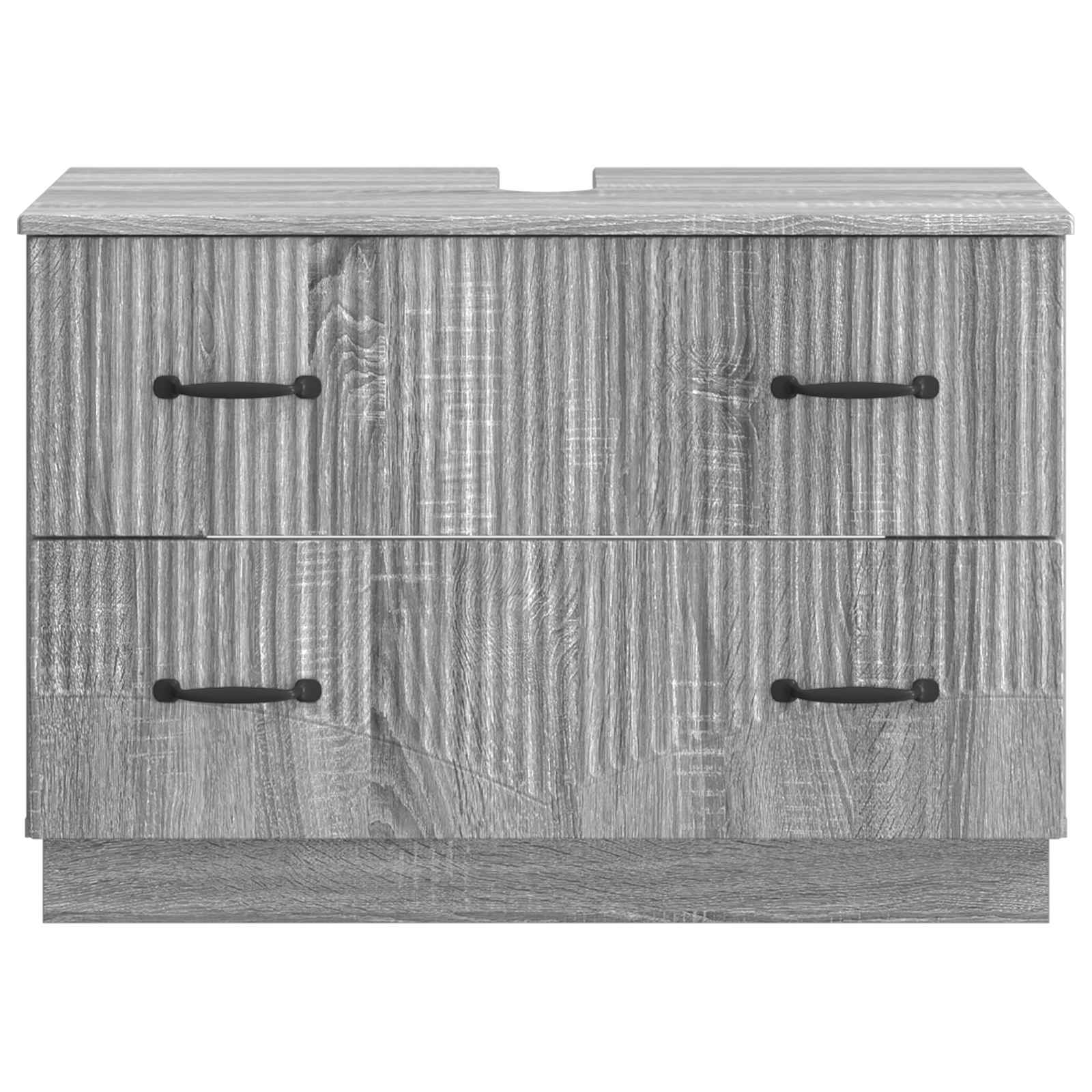vidaXL Szafka pod umywalkę HOORN Szary Sonoma 82 x 41 x 56 cm