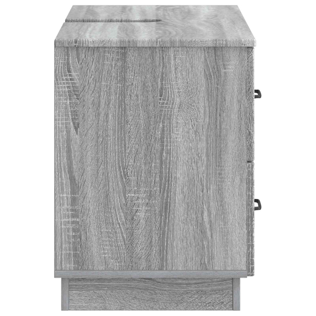 vidaXL Szafka pod umywalkę HOORN Szary Sonoma 82 x 41 x 56 cm