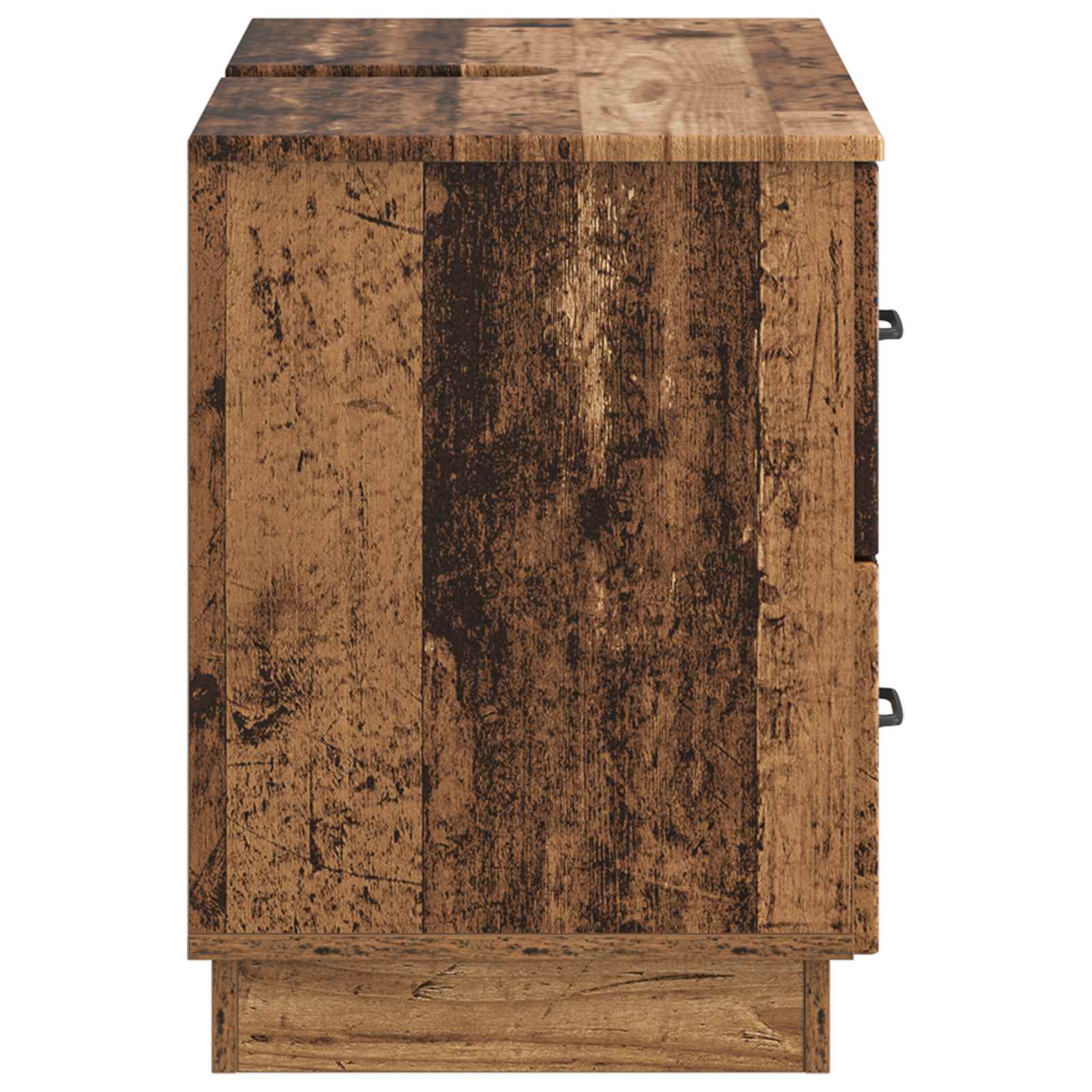 vidaXL Szafka pod umywalkę HOORN Stare drewno 82 x 41 x 56 cm
