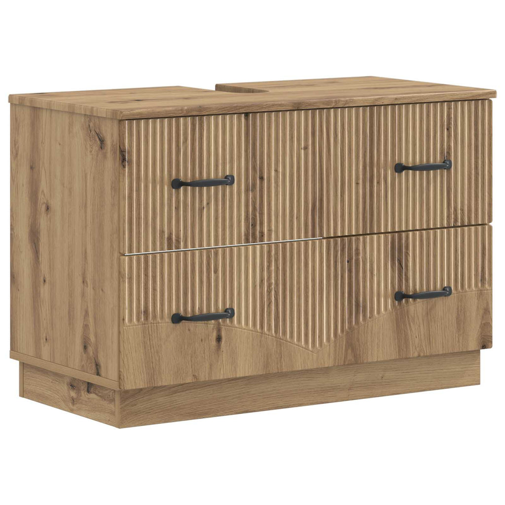 vidaXL Szafka pod umywalkę HOORN Dąb artisan 82 x 41 x 56 cm