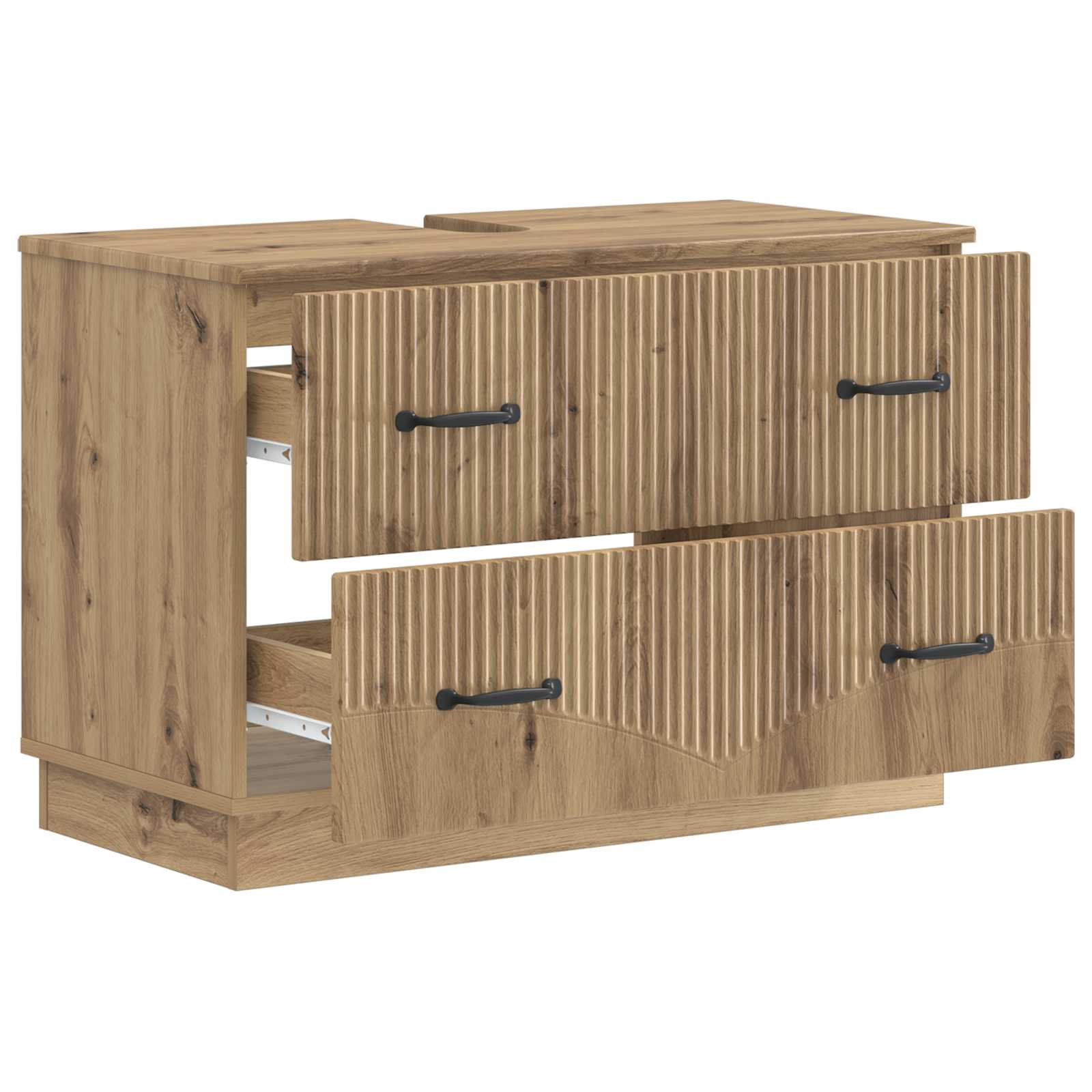 vidaXL Szafka pod umywalkę HOORN Dąb artisan 82 x 41 x 56 cm
