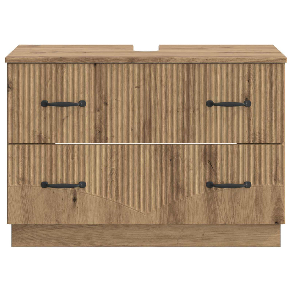 vidaXL Szafka pod umywalkę HOORN Dąb artisan 82 x 41 x 56 cm