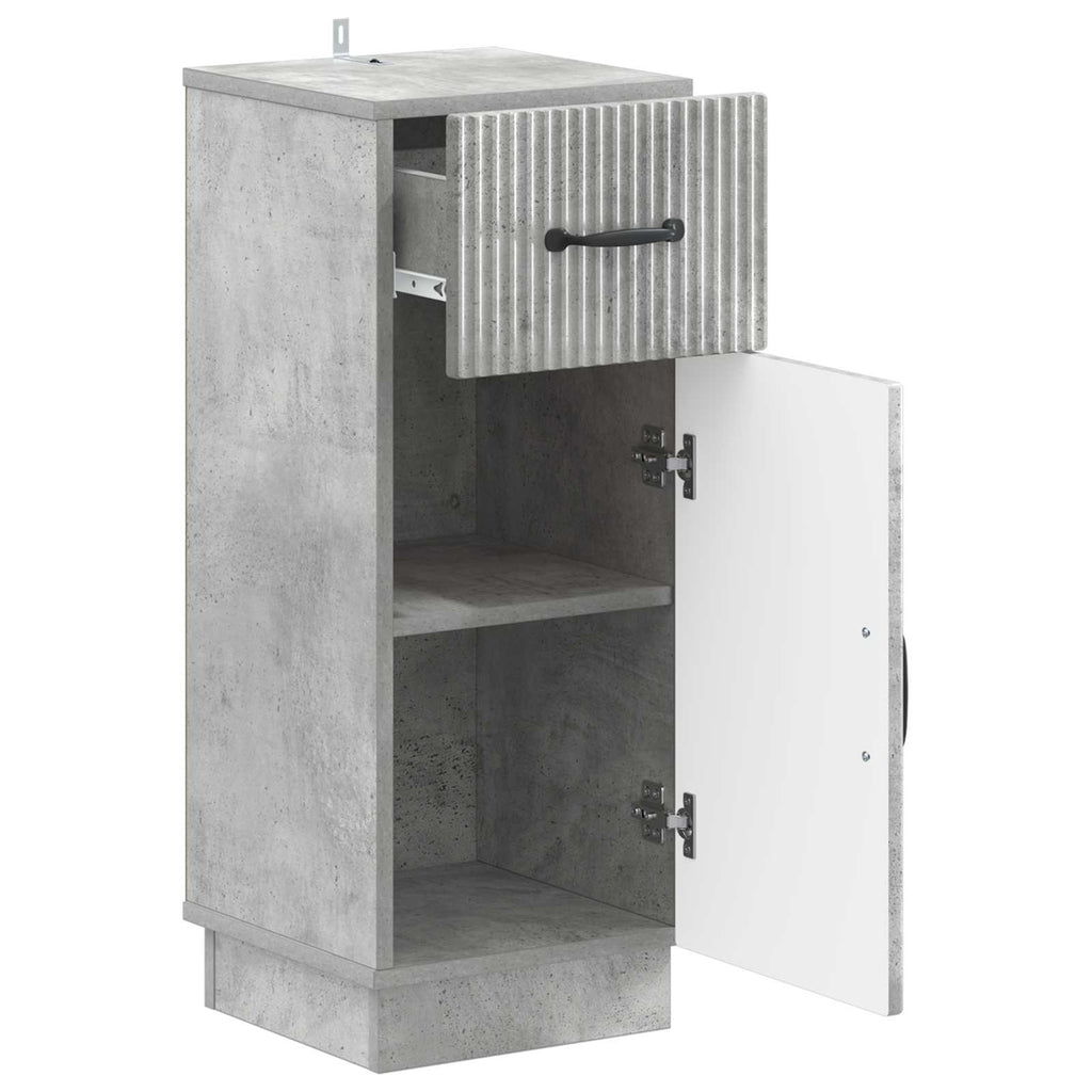 vidaXL Szafka Łazienkowa HOORN Betonowy szary 30 x 31 x 77 cm