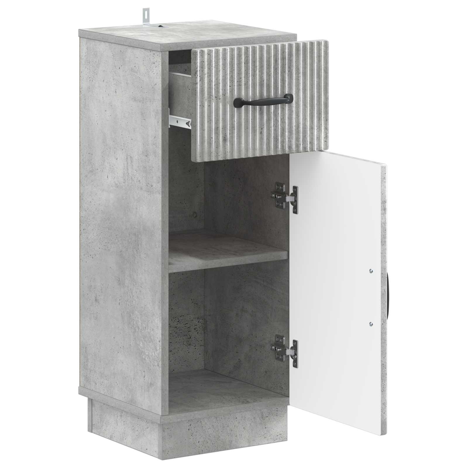 vidaXL Szafka Łazienkowa HOORN Betonowy szary 30 x 31 x 77 cm