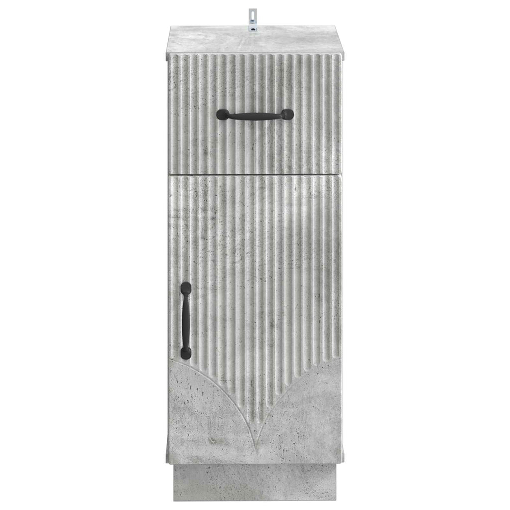vidaXL Szafka Łazienkowa HOORN Betonowy szary 30 x 31 x 77 cm