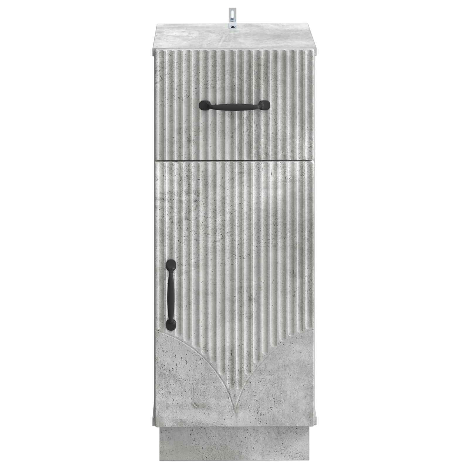 vidaXL Szafka Łazienkowa HOORN Betonowy szary 30 x 31 x 77 cm