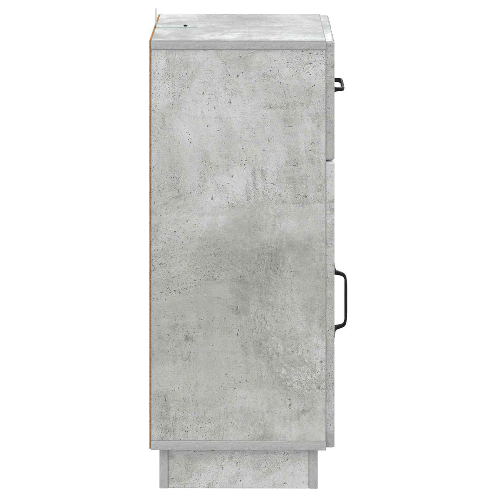 vidaXL Szafka Łazienkowa HOORN Betonowy szary 30 x 31 x 77 cm