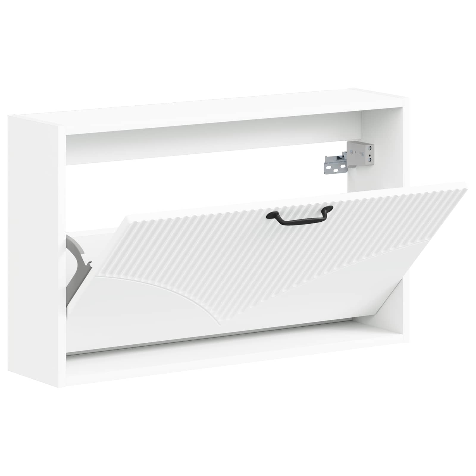 vidaXL Wisząca szafka na buty HOORN 71 x 17 x 43 cm Biały