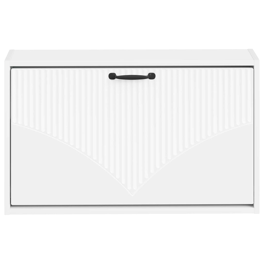 vidaXL Wisząca szafka na buty HOORN 71 x 17 x 43 cm Biały