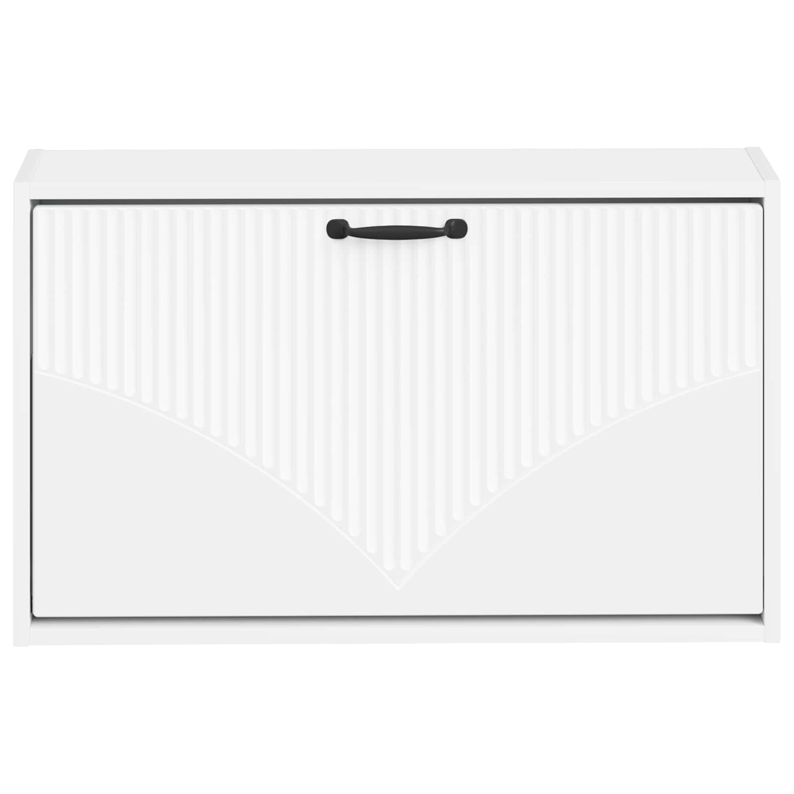 vidaXL Wisząca szafka na buty HOORN 71 x 17 x 43 cm Biały