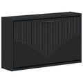 vidaXL Wisząca szafka na buty HOORN 71 x 17 x 43 cm Czarny