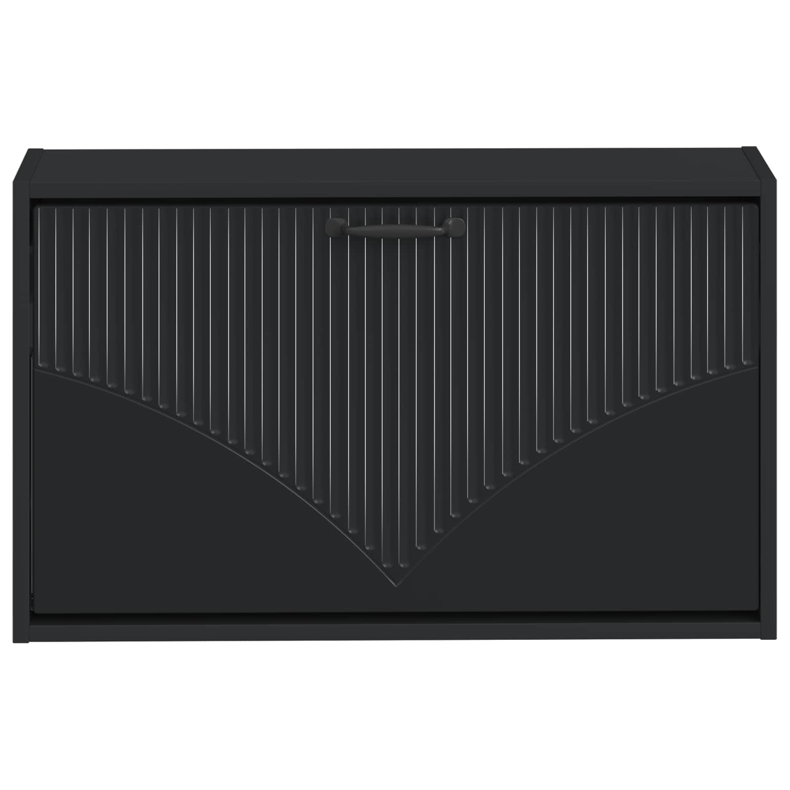 vidaXL Wisząca szafka na buty HOORN 71 x 17 x 43 cm Czarny