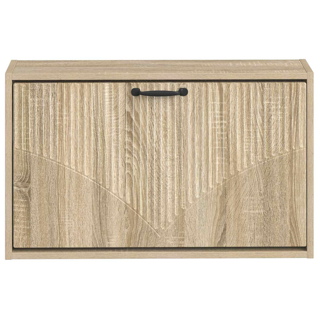 vidaXL Wisząca szafka na buty HOORN 71 x 17 x 43 cm dąb Sonoma