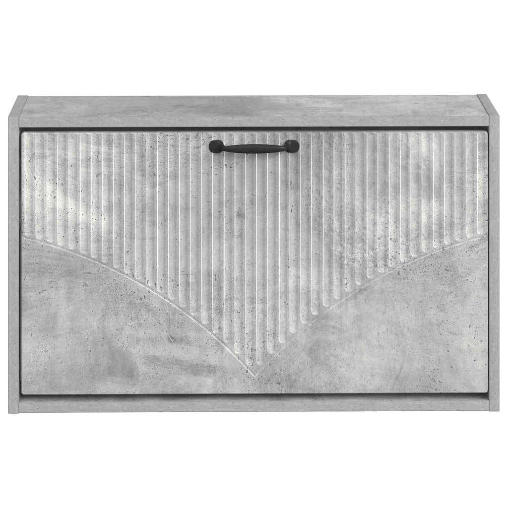 vidaXL Wisząca szafka na buty HOORN 71 x 17 x 43 cm Betonowy szary