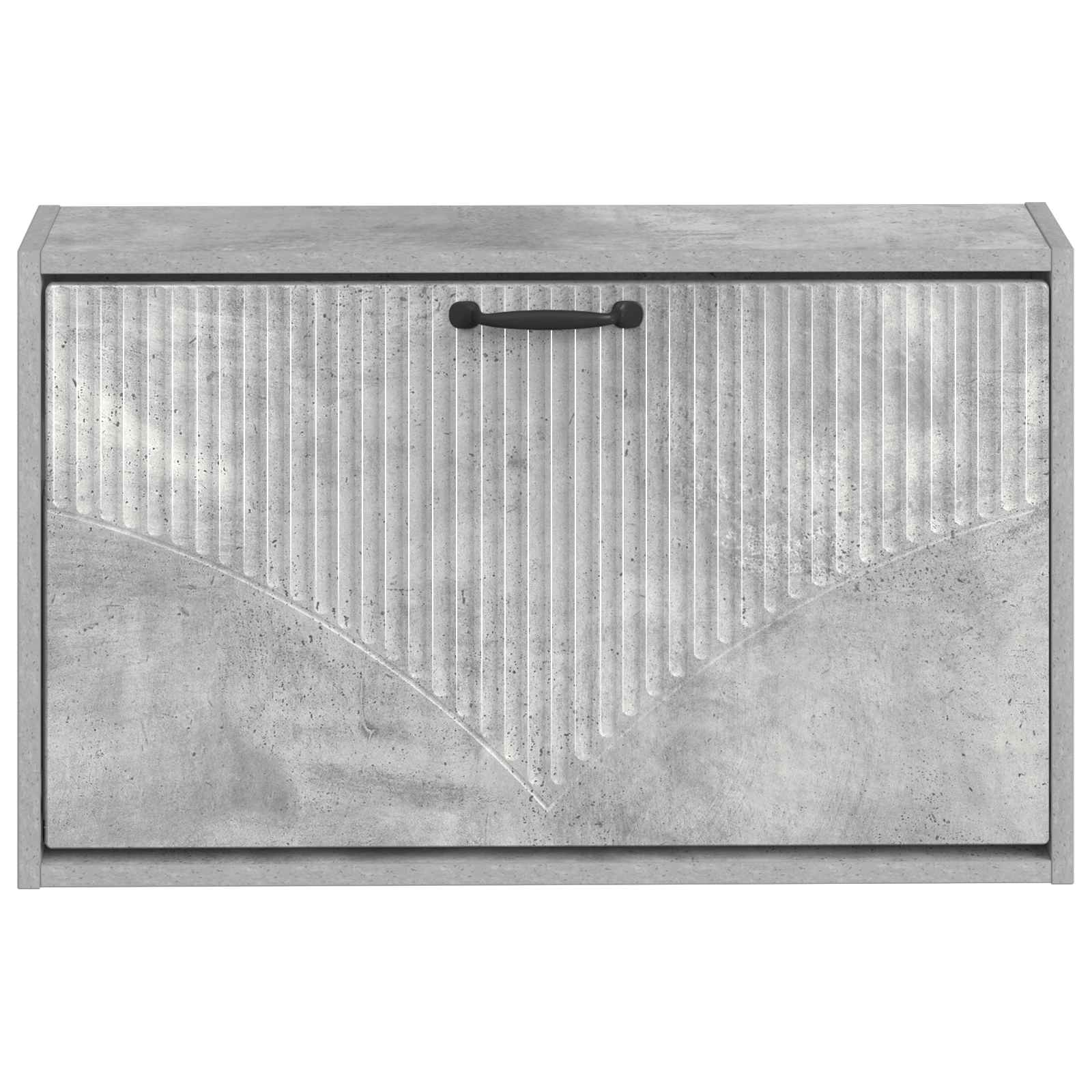 vidaXL Wisząca szafka na buty HOORN 71 x 17 x 43 cm Betonowy szary