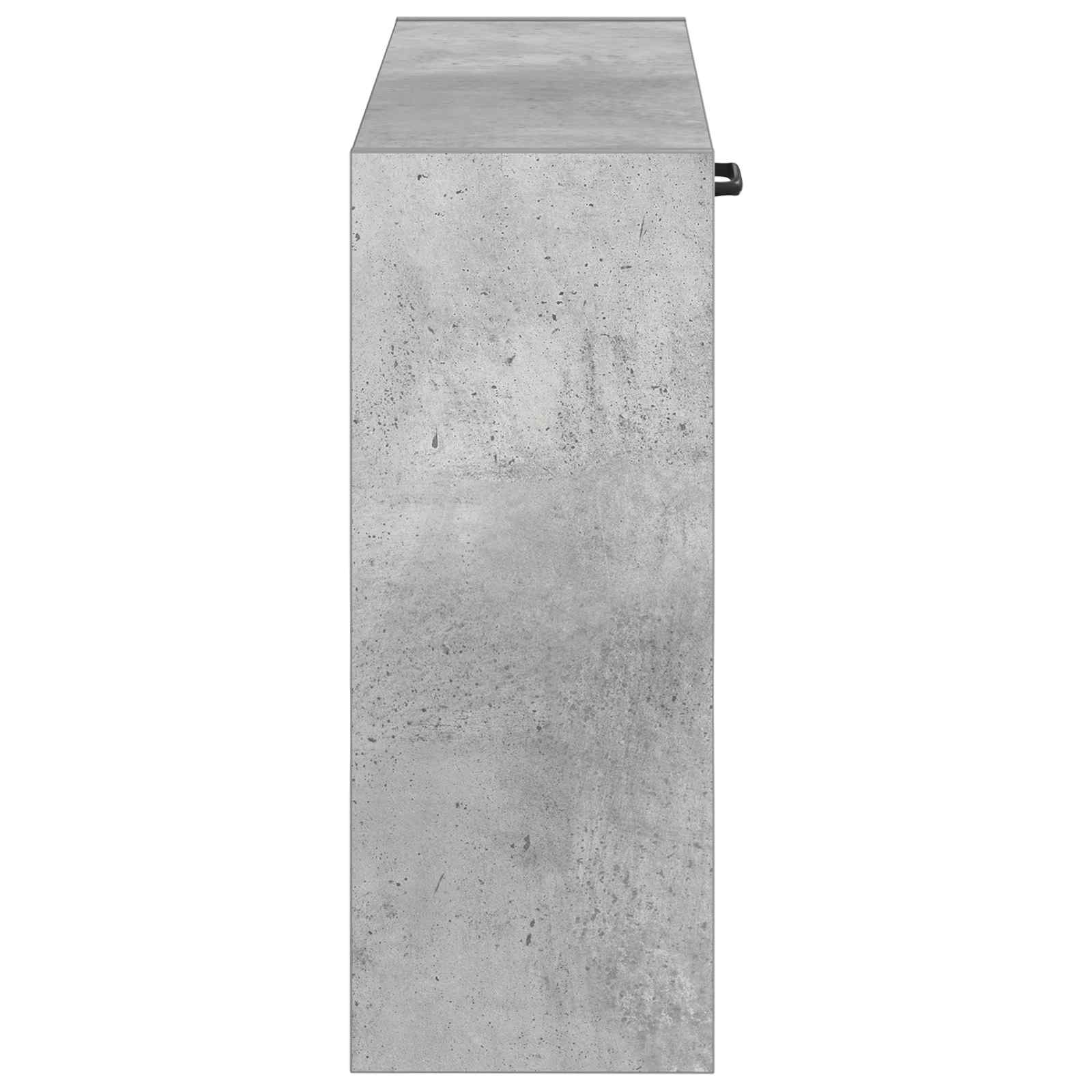 vidaXL Wisząca szafka na buty HOORN 71 x 17 x 43 cm Betonowy szary