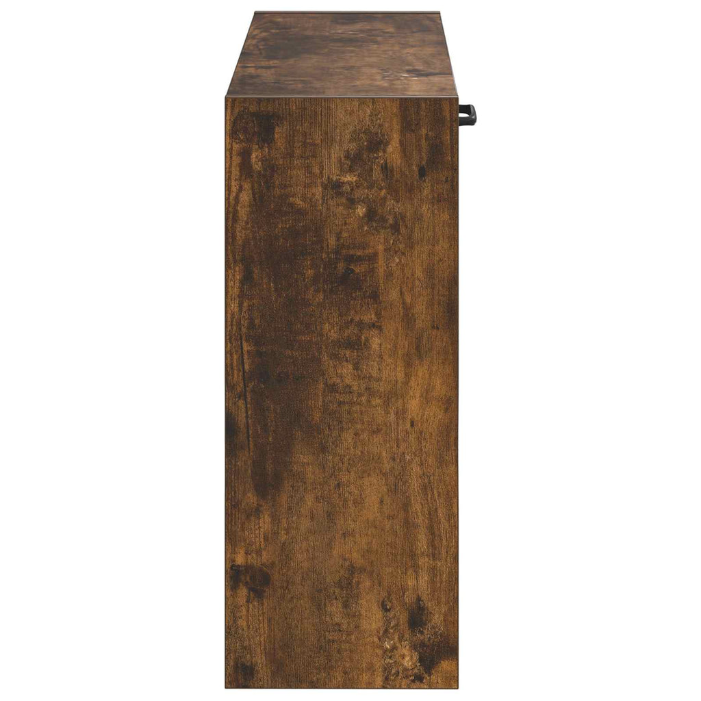 vidaXL Wisząca szafka na buty HOORN 71 x 17 x 43 cm Dąb wędzony