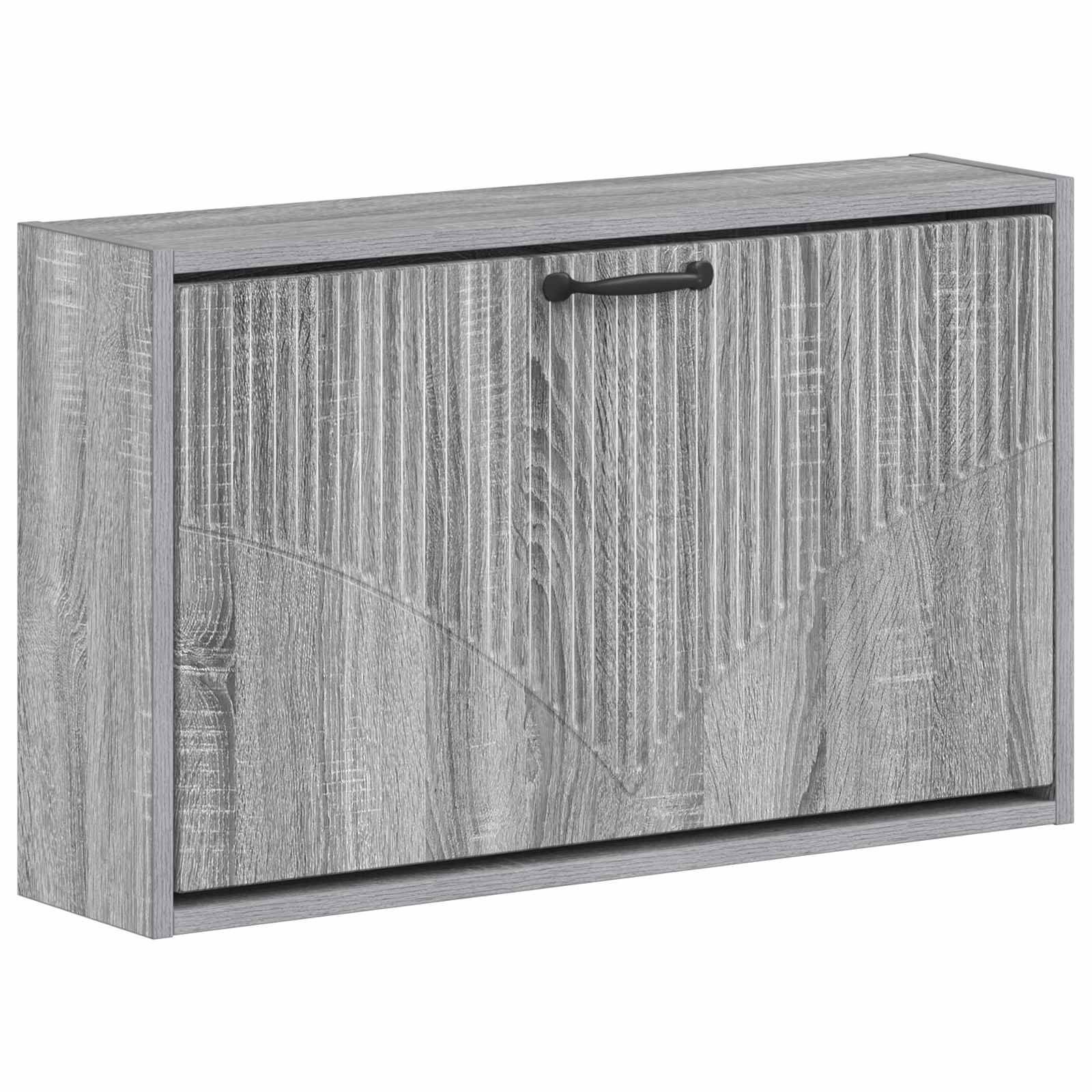 vidaXL Wisząca szafka na buty HOORN 71 x 17 x 43 cm Szary Sonoma