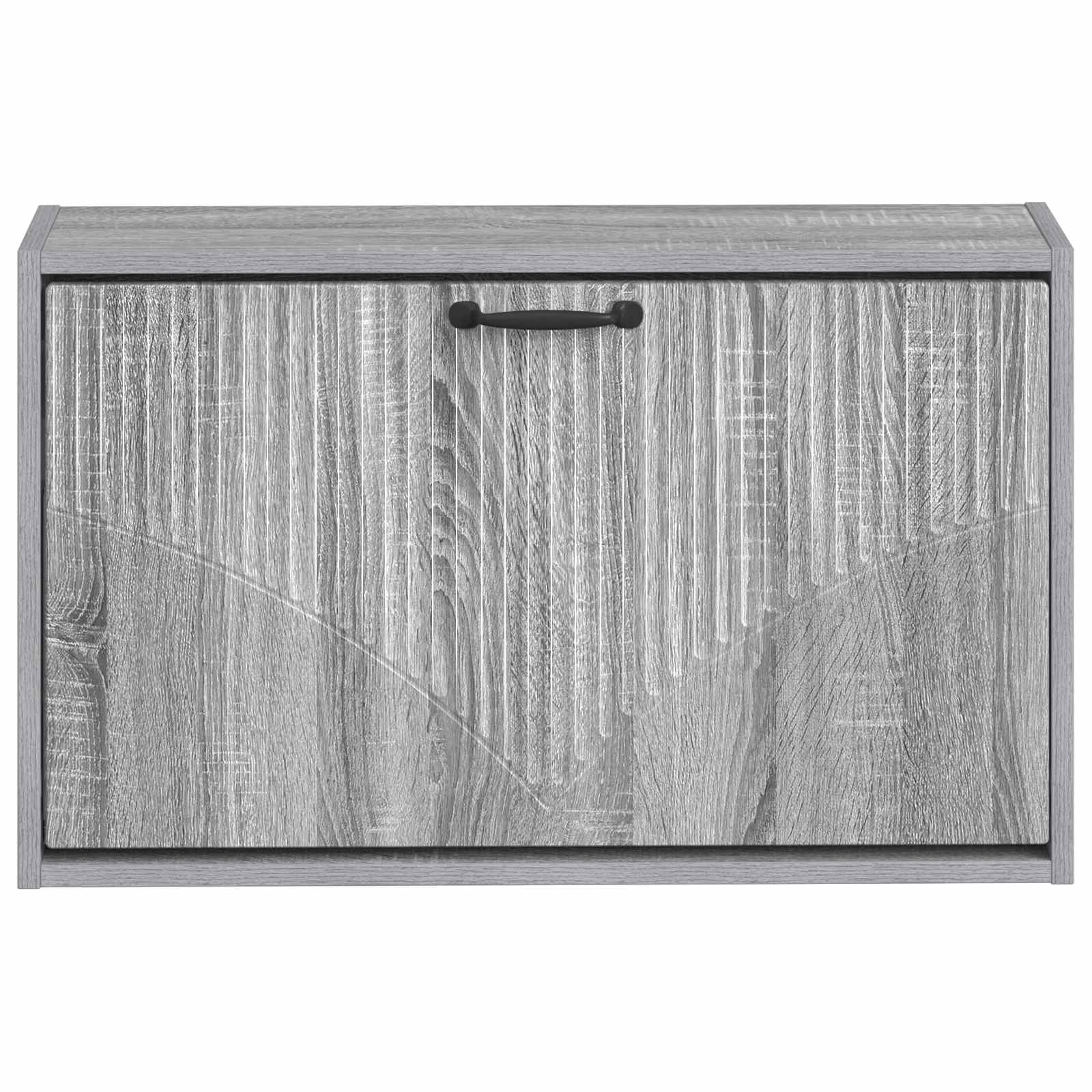 vidaXL Wisząca szafka na buty HOORN 71 x 17 x 43 cm Szary Sonoma
