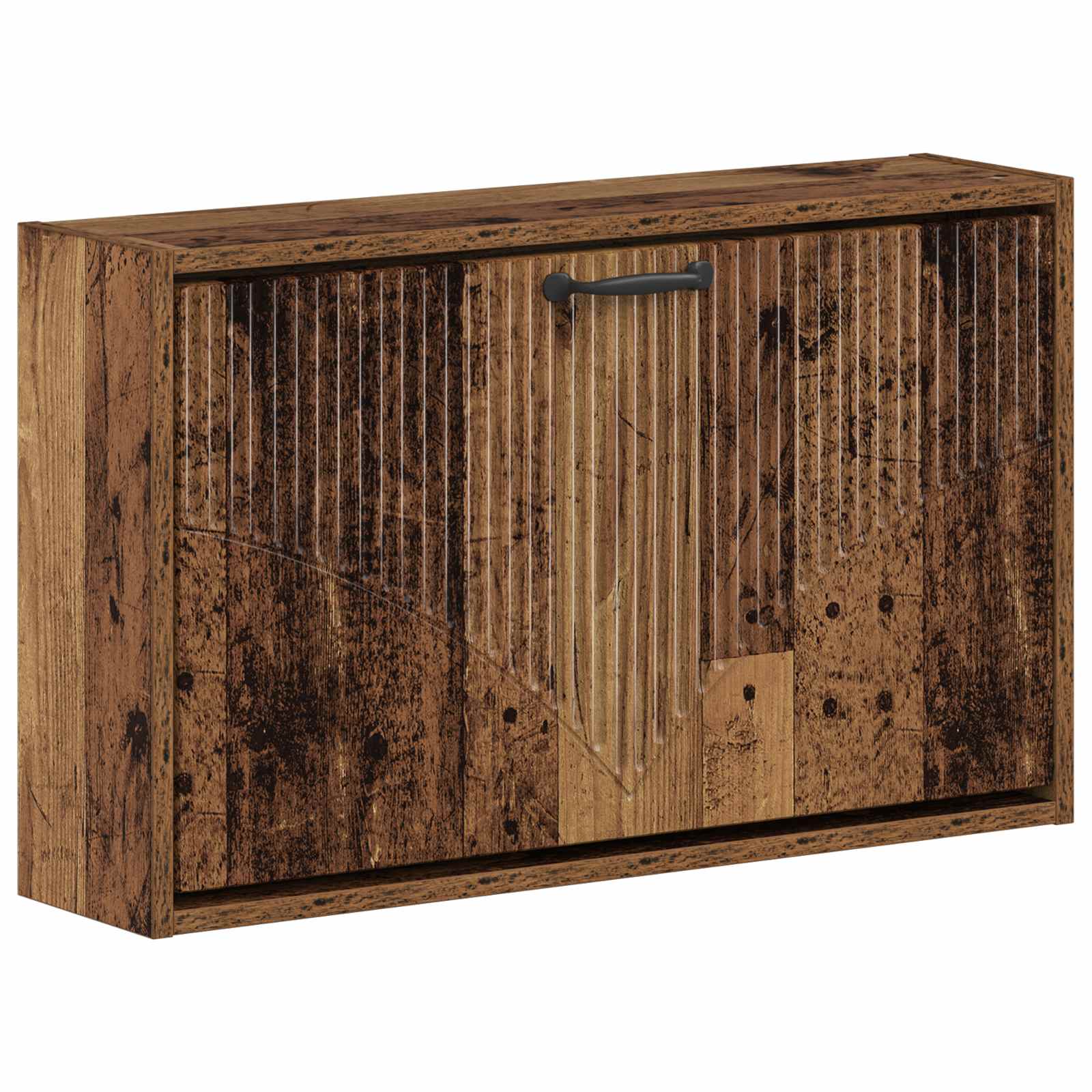 vidaXL Wisząca szafka na buty HOORN 71 x 17 x 43 cm Stare drewno