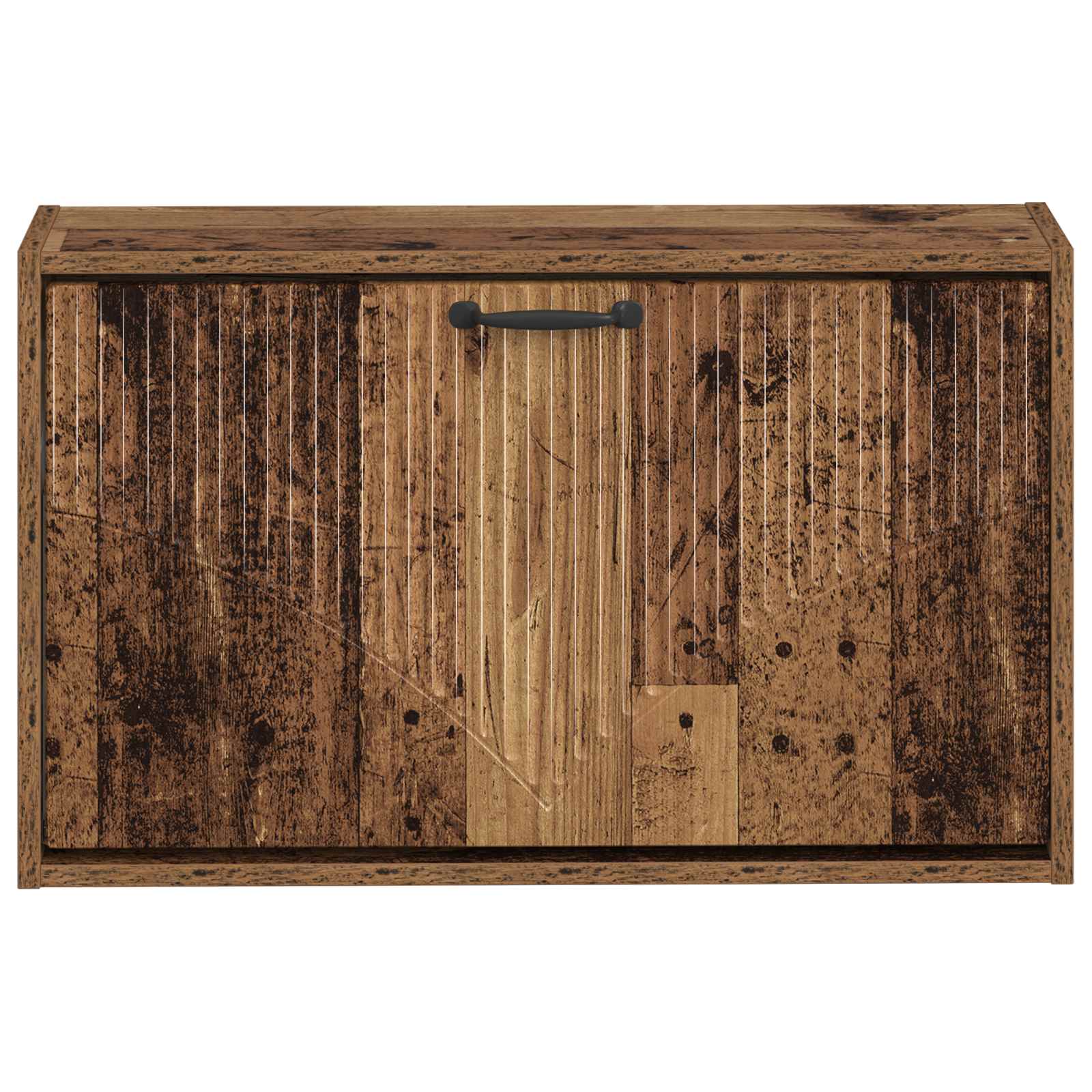 vidaXL Wisząca szafka na buty HOORN 71 x 17 x 43 cm Stare drewno