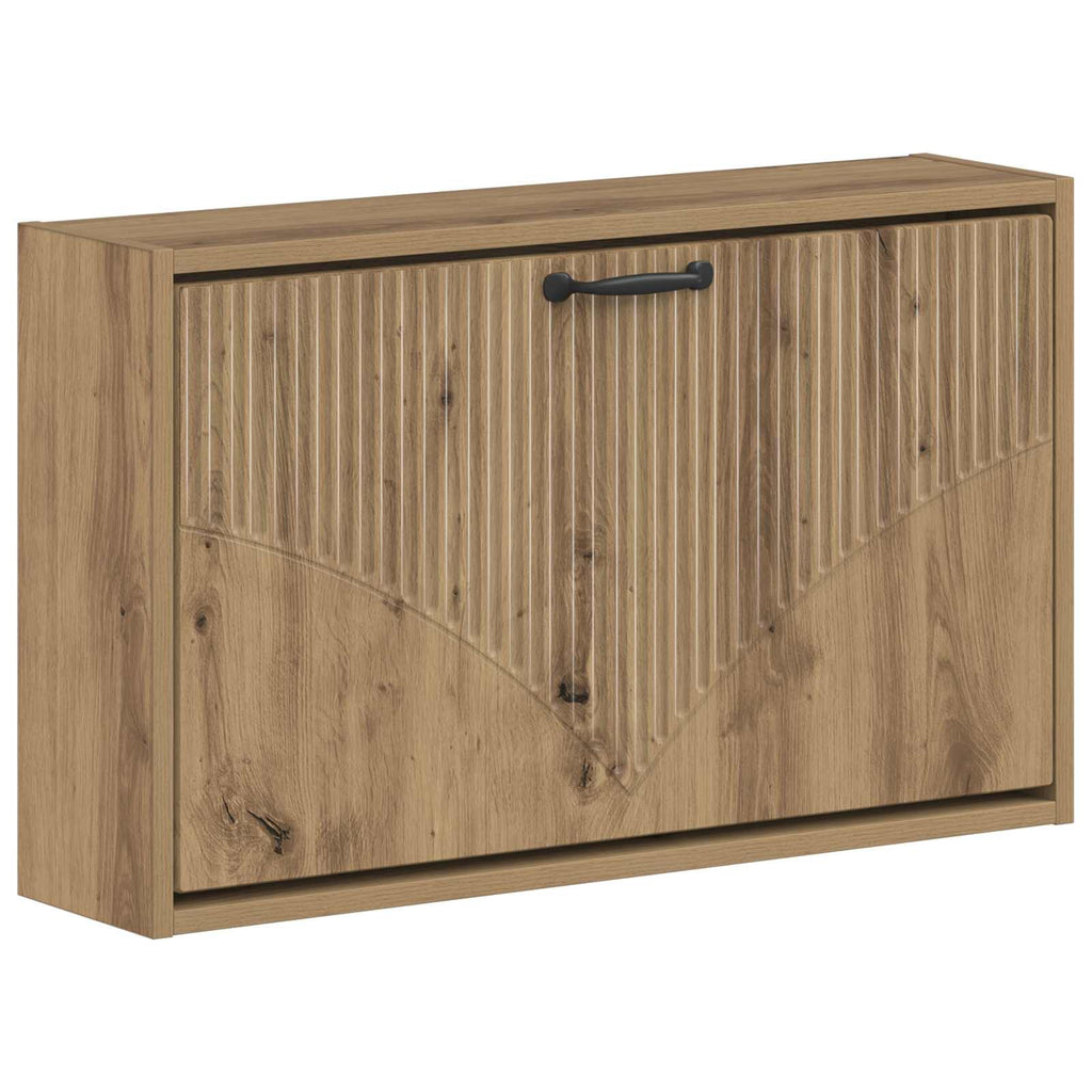 vidaXL Wisząca szafka na buty HOORN 71 x 17 x 43 cm Dąb artisan